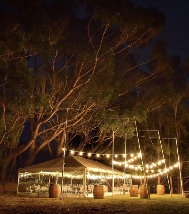6m x 12m Marquee With Festoon Lights Around Dance Floor - Copy - Copy - Copy